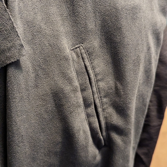 Blank NYC faux suede and leather jacket, size small, gray - Picture 10 of 13